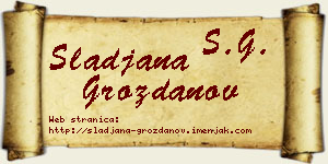 Slađana Grozdanov vizit kartica